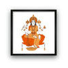 Dhan Lakshmi, Lakshmi Mata Wall Art, Hindi Goddess Framed Wall Art