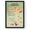 Make me Fearless, Atharvaveda Mantra, Sanskrit Wall Art, Inspiring Sanskrit Quote, Sanskrit Poster