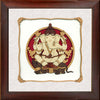 Mushak Ganesh Wood Carving Wall Art, Wood Carving Frame, 3D Wall Art