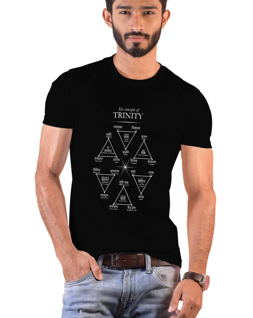 Six Concept of Trinity, Sanskrit T-shirt, Sanjeev Newar®