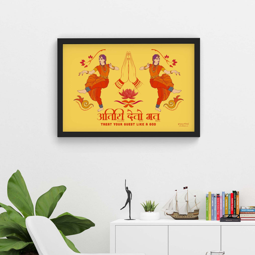 Hare Krishna Mantra Mandala Krishna Wall Art Krishna Print -  Denmark