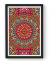 Seamless pink pattern with mandala