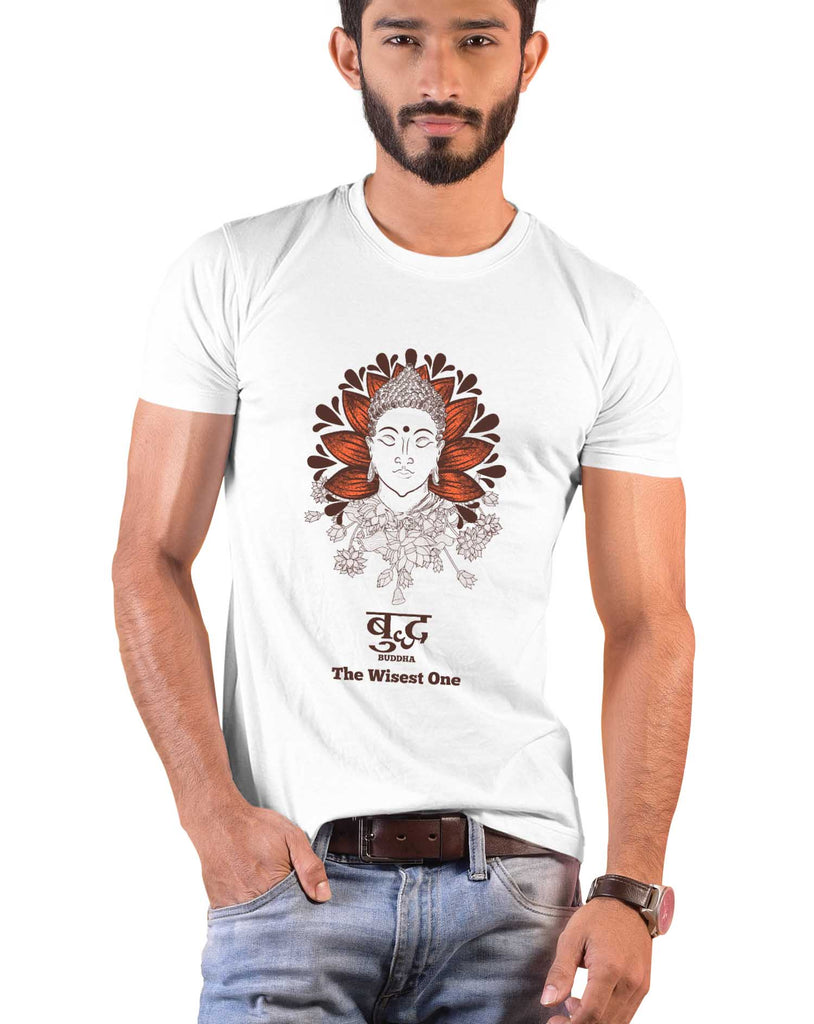 Buddha, Sanskrit T-shirt, Sanjeev Newar®