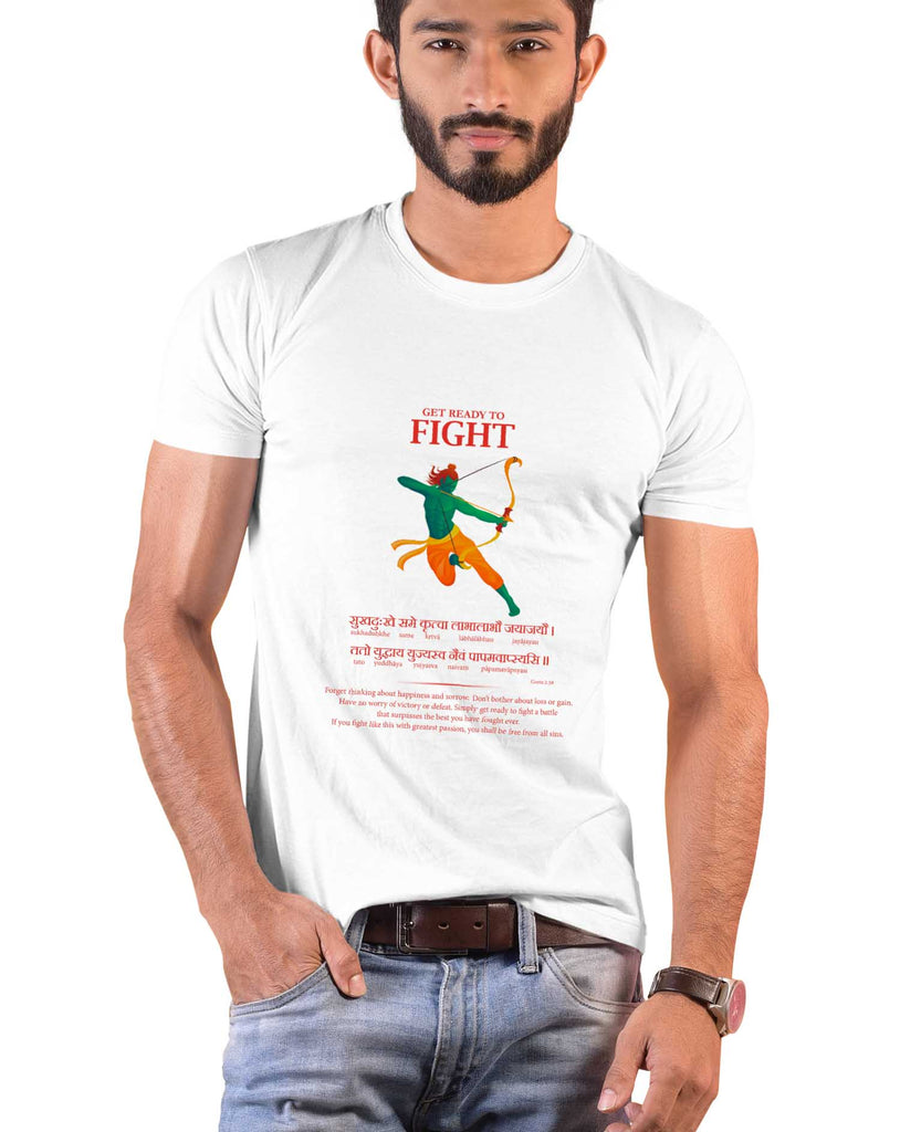 Get Ready to Fight, Sanskrit T-shirt, Sanjeev Newar®