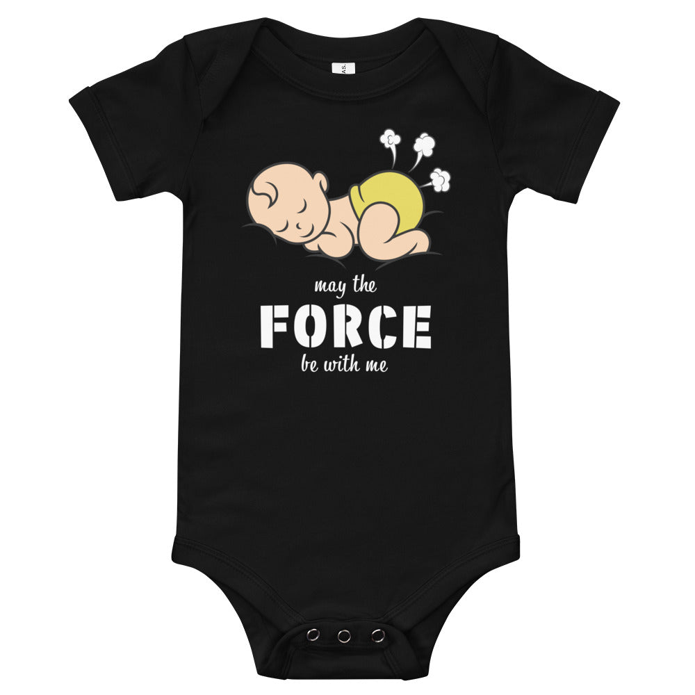 May the force be with me, Baby short sleeve one piece, Funny Baby Romper