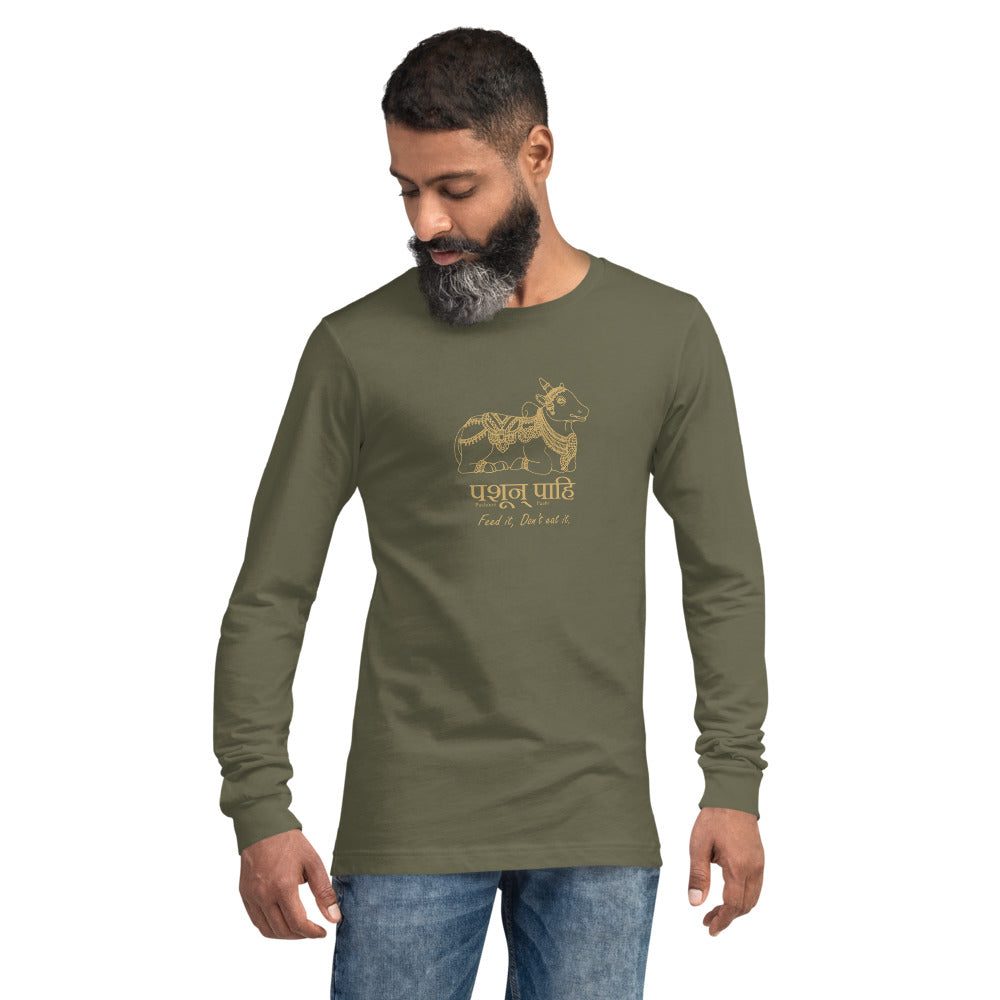 Feed it. Don't eat it, Sanskrit T-shirt, Sanjeev Newar®